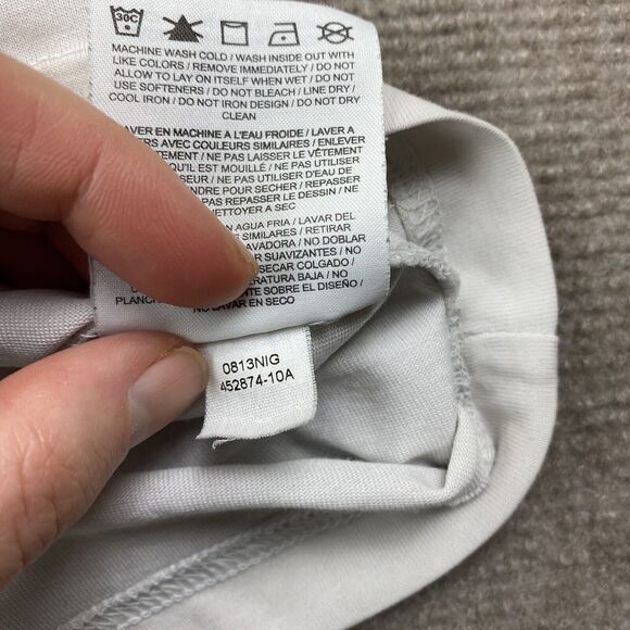 Nike Shirt White Dri fit Just Do It Gym Athletic Men’s Size Large - Picture 11 of 15